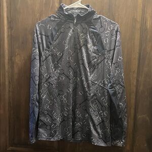 Ariat Black Patterned Long Sleeve Top